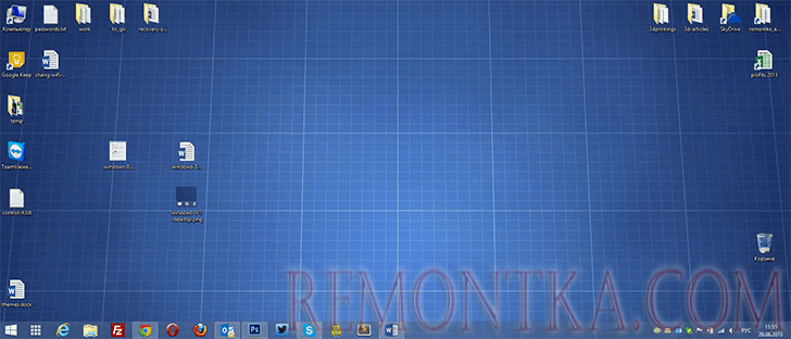 Мой рабочий стол Windows 8.1 Blue Мой рабочий стол Windows 8.1 Blue