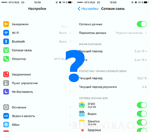 Отсутствует режим модема в настройках iPhone