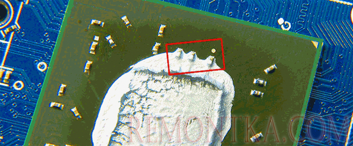 Ошибка при нанесении термопасты Ошибка при нанесении термопасты