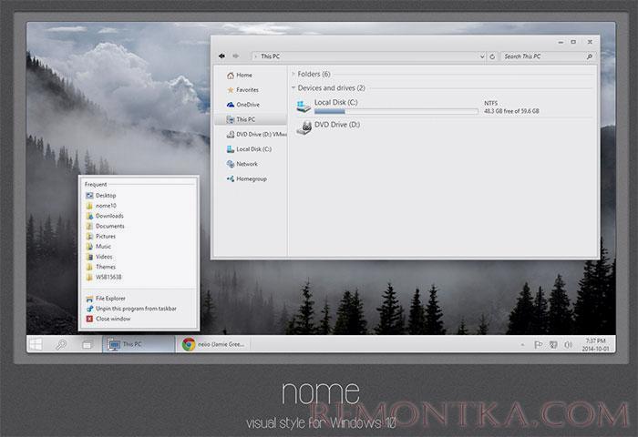 Тема оформления для Windows 10
