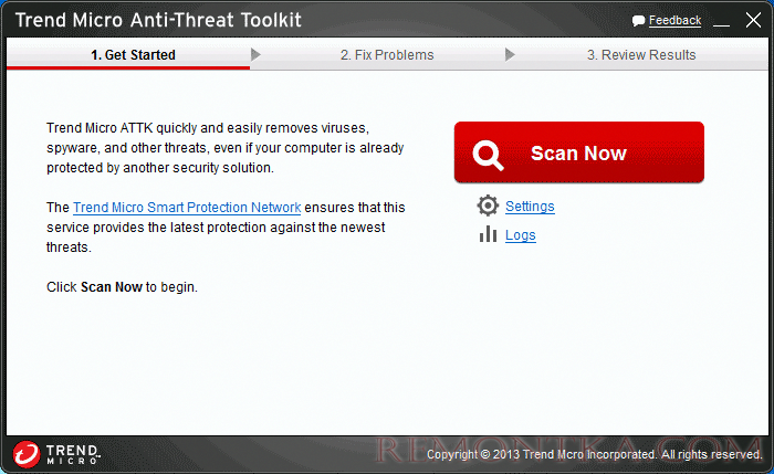 Главное окно Anti Threat Toolkit