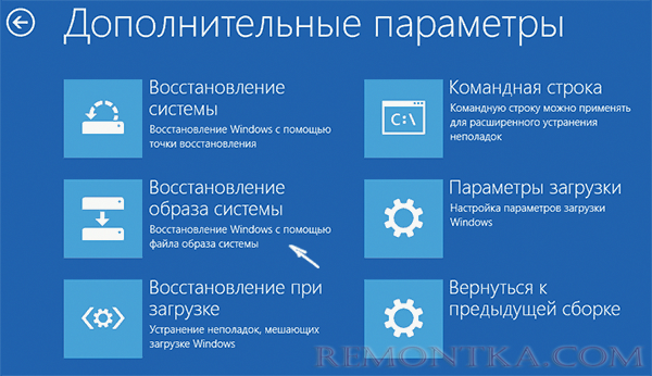 Восстановление Windows 10 из образа