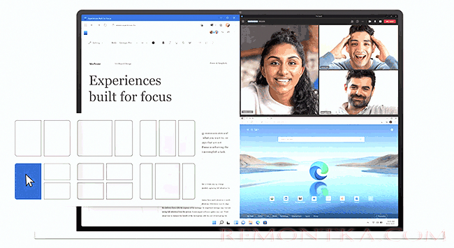 Макеты закрепления в Windows 11