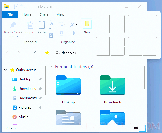 Изменение расположения окон в Windows 11