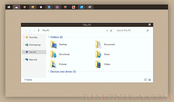 Тема Windows 8 Naum