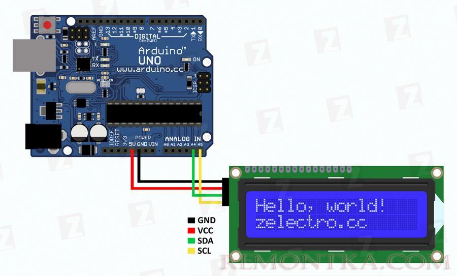 Arduino. Библиотека Arduino-LiquidCrystal I2C для LCD дисплеев