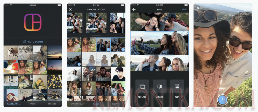 создать коллаж для инстаграм на смартфоне Instagram Layout 