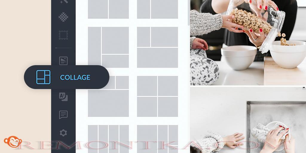 как создать коллаж из фото на ПК PicMonkey Collage