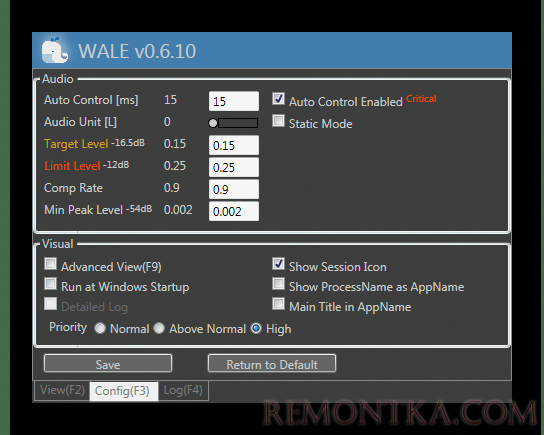 Windows Audio Loudness Equalizer