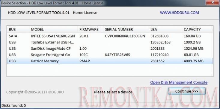 HDD Low Level Format Tool