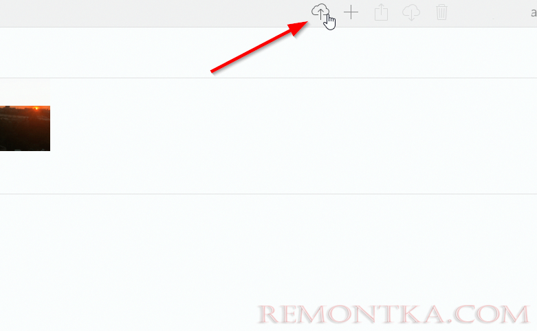 загрузить на айклауд