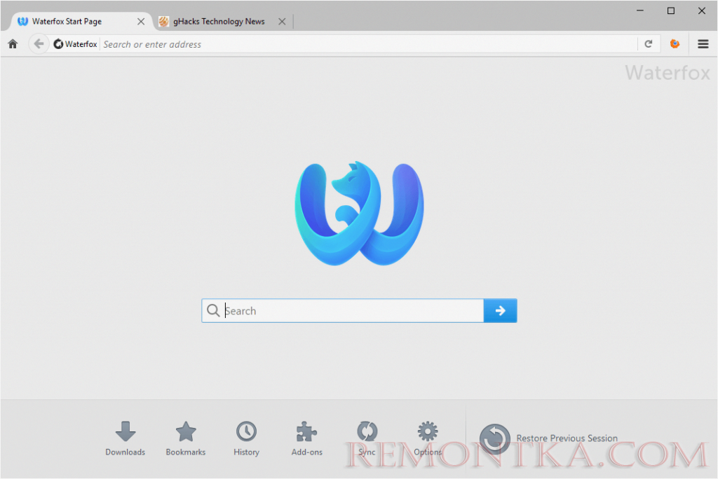 Waterfox браузер с поддержкой флеш плеер