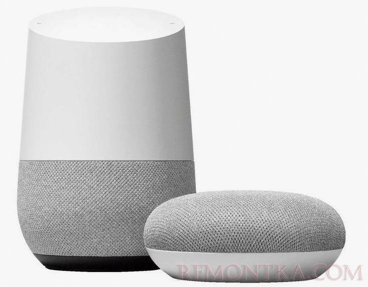 колонки Google Home.