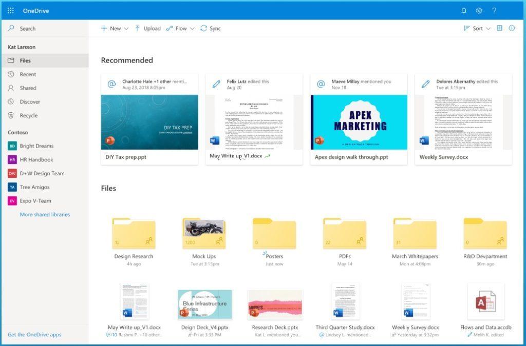 OneDrive в Windows 10