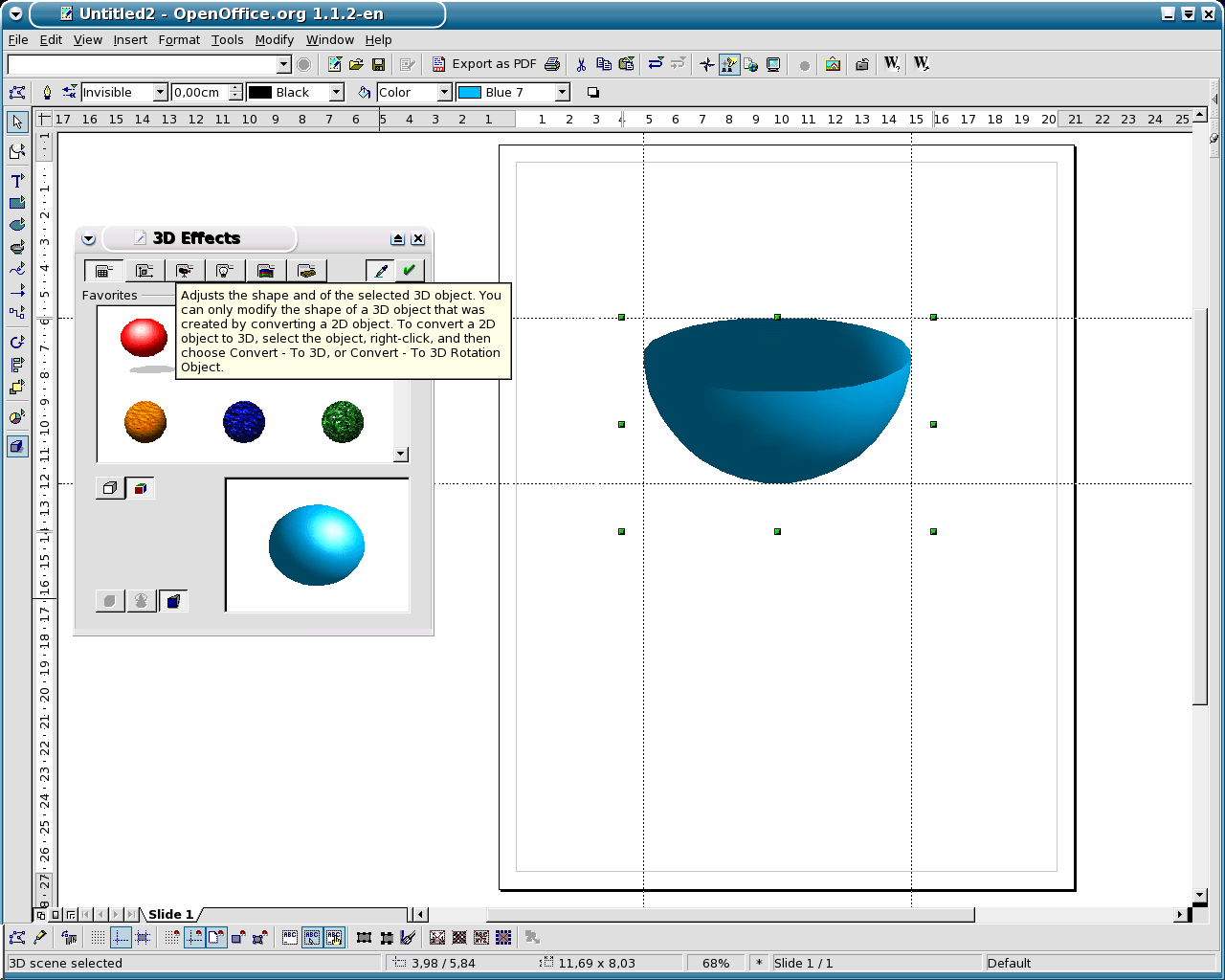 Векторный редактор Draw