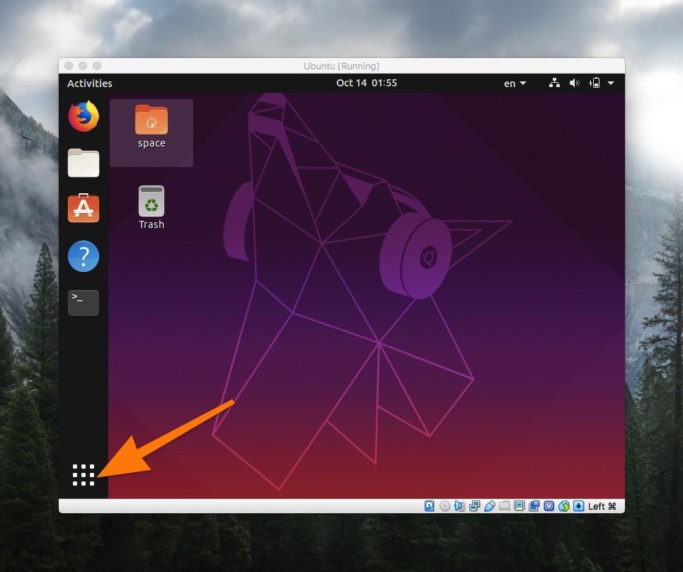 Рабочий стол операционной системы Ubuntu