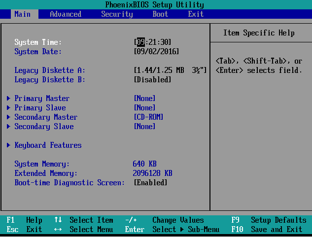 phoenix-bios-setup-utility-5a0b5e1cda271500370cf924.PNG Главное меню BIOS