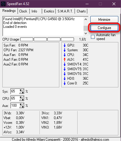 SpeedFan для управления кулерами